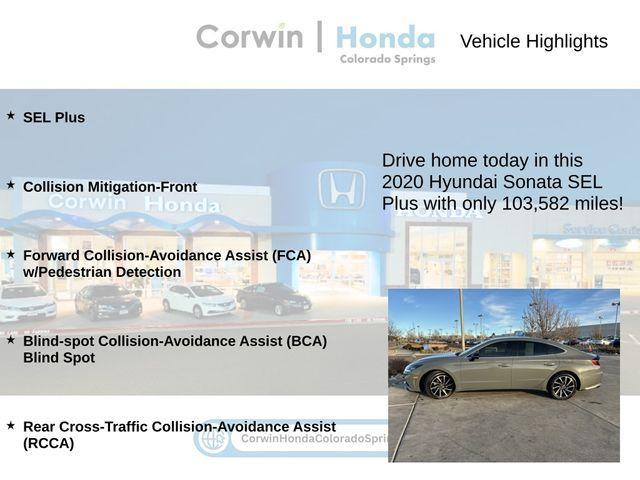 used 2020 Hyundai Sonata car, priced at $14,000