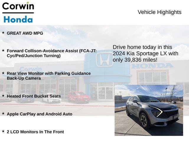 used 2024 Kia Sportage car, priced at $21,000