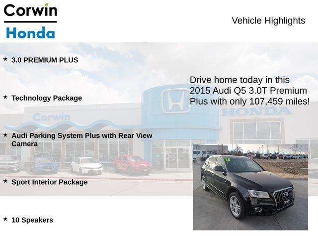 used 2015 Audi Q5 car, priced at $13,000