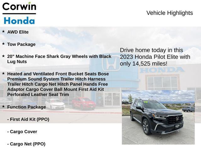 used 2023 Honda Pilot car, priced at $44,500