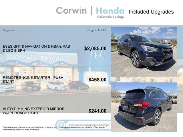 used 2018 Subaru Outback car, priced at $15,500