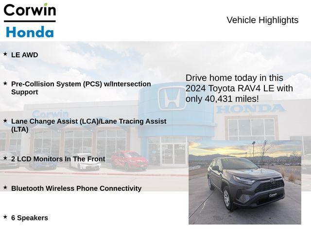 used 2024 Toyota RAV4 car, priced at $24,400