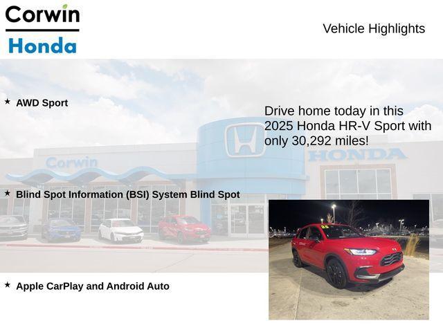 used 2025 Honda HR-V car, priced at $24,500
