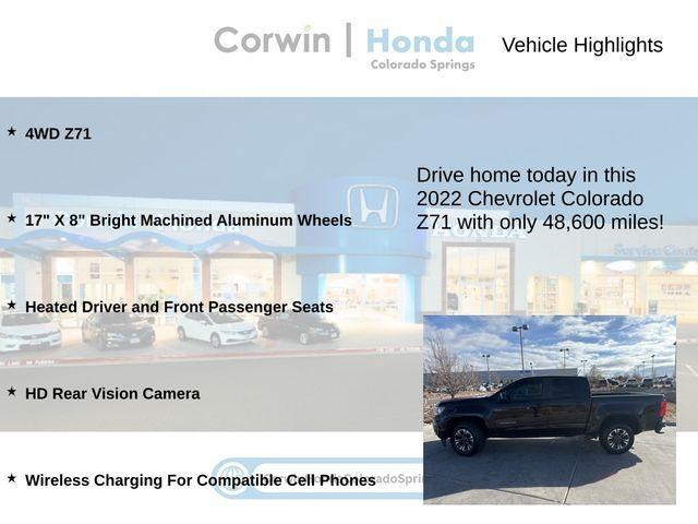 used 2022 Chevrolet Colorado car, priced at $27,200