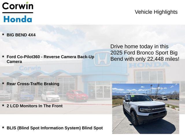 used 2025 Ford Bronco Sport car, priced at $26,200