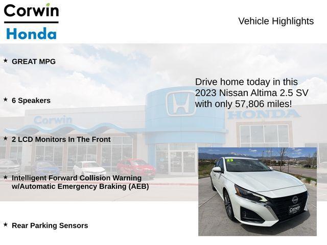 used 2023 Nissan Altima car, priced at $18,000