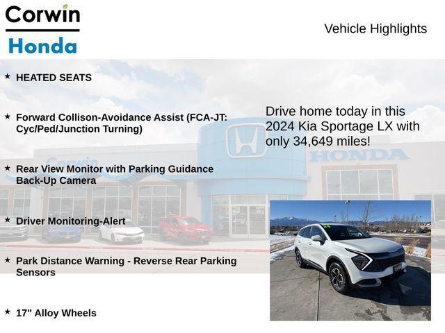 used 2024 Kia Sportage car, priced at $21,700