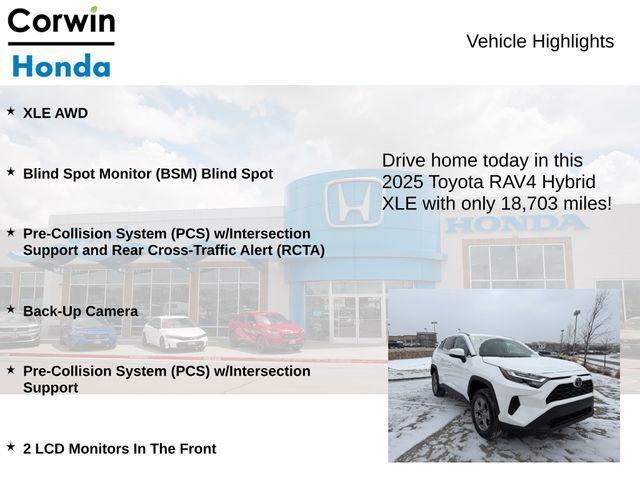 used 2025 Toyota RAV4 Hybrid car, priced at $31,800