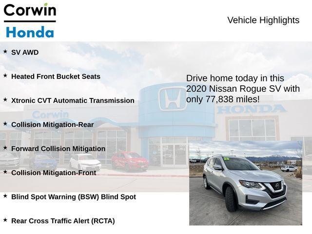 used 2020 Nissan Rogue car, priced at $14,900