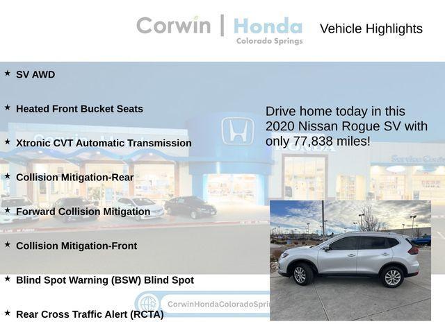 used 2020 Nissan Rogue car, priced at $16,000