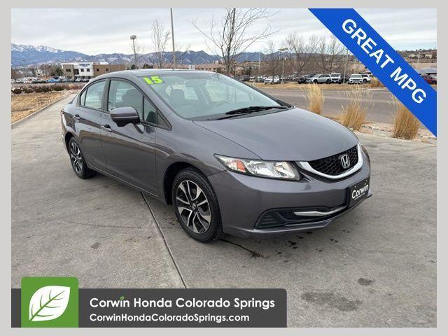 used 2015 Honda Civic car, priced at $15,000