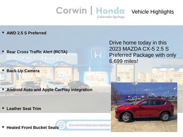 used 2023 Mazda CX-5 car, priced at $24,000