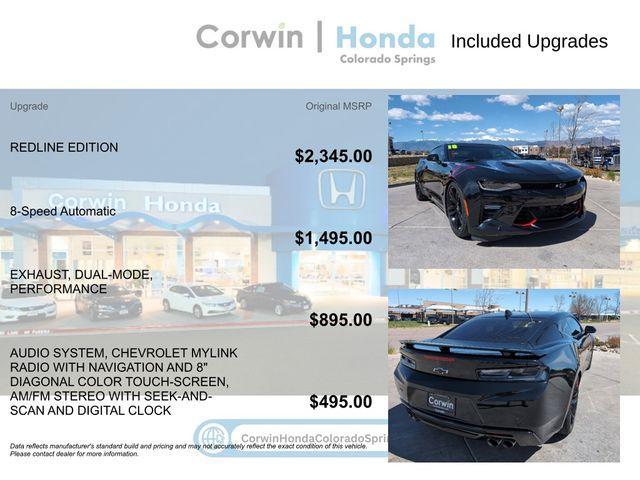used 2018 Chevrolet Camaro car, priced at $43,000