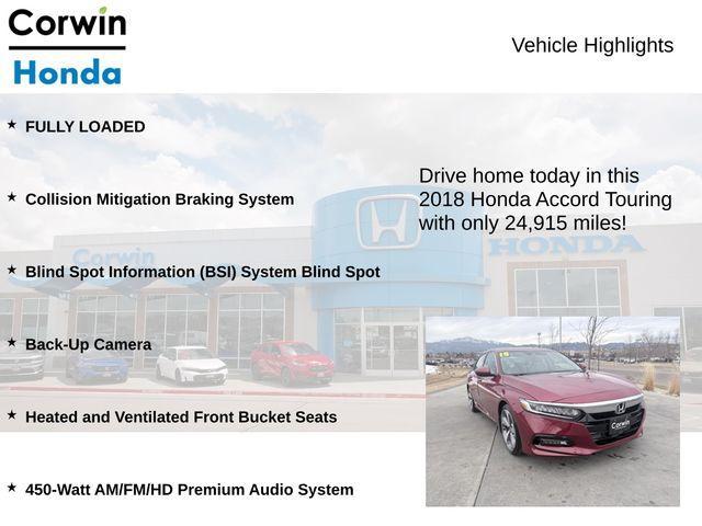 used 2018 Honda Accord car, priced at $23,000