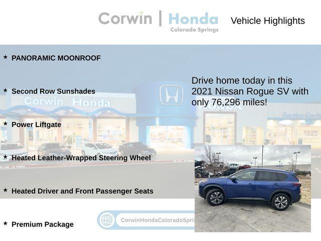 used 2021 Nissan Rogue car, priced at $18,100