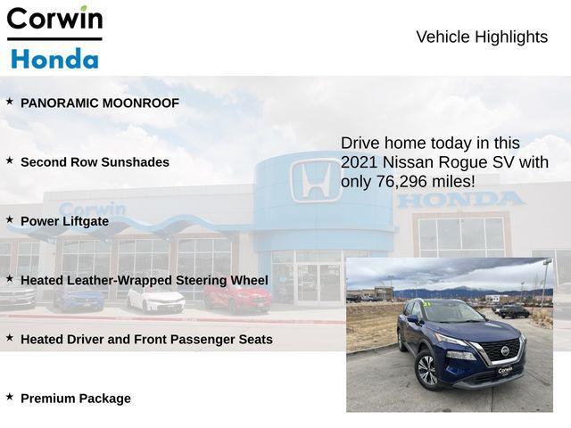 used 2021 Nissan Rogue car, priced at $16,800