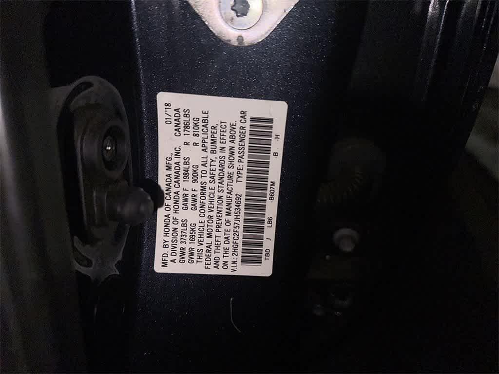 used 2018 Honda Civic car, priced at $14,298