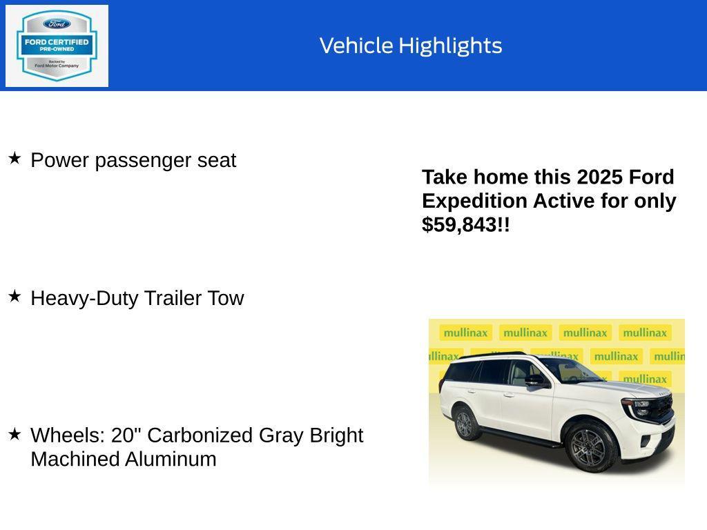 used 2025 Ford Expedition car, priced at $59,843