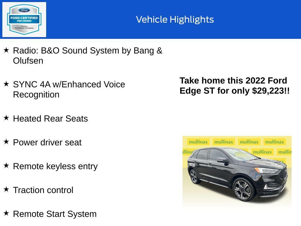 used 2022 Ford Edge car, priced at $29,223