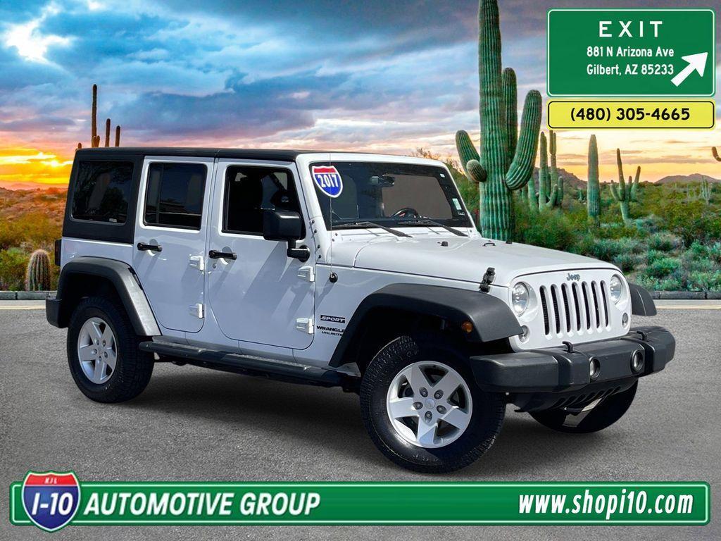 used 2017 Jeep Wrangler Unlimited car, priced at $16,796