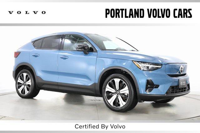 used 2023 Volvo C40 Recharge Pure Electric car, priced at $25,490
