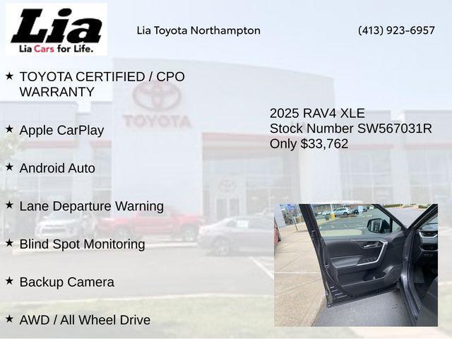 used 2025 Toyota RAV4 car, priced at $33,762