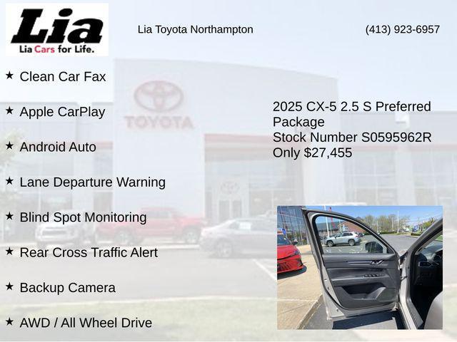 used 2025 Mazda CX-5 car, priced at $27,455