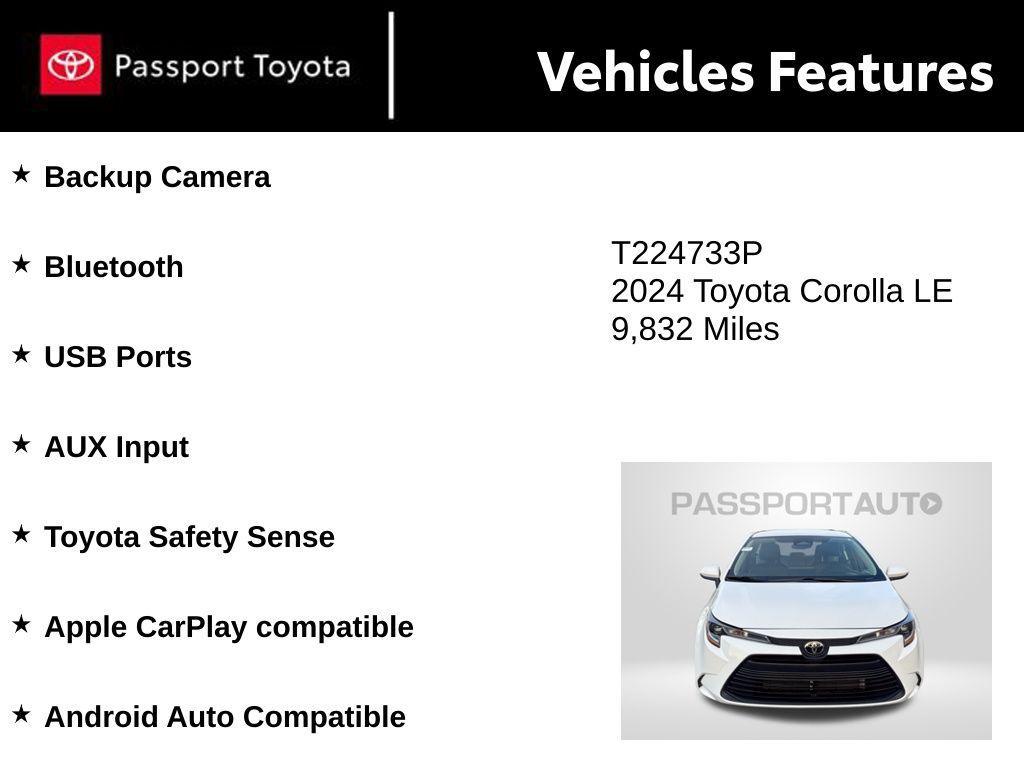 used 2024 Toyota Corolla car, priced at $22,390