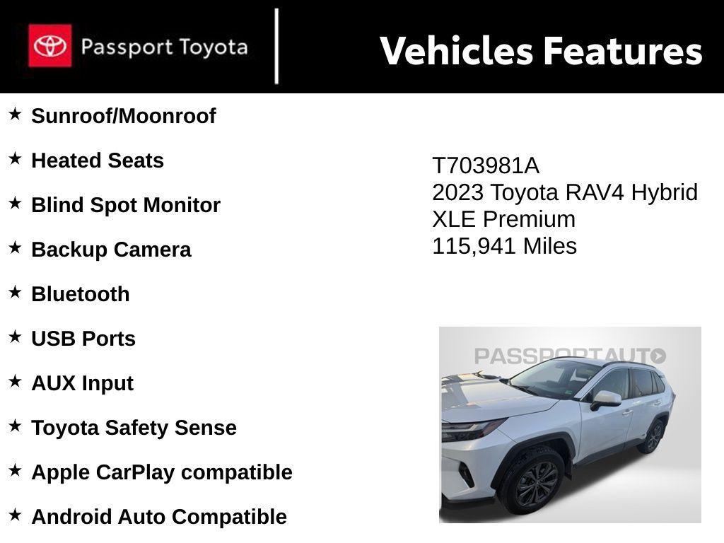 used 2023 Toyota RAV4 Hybrid car, priced at $24,000