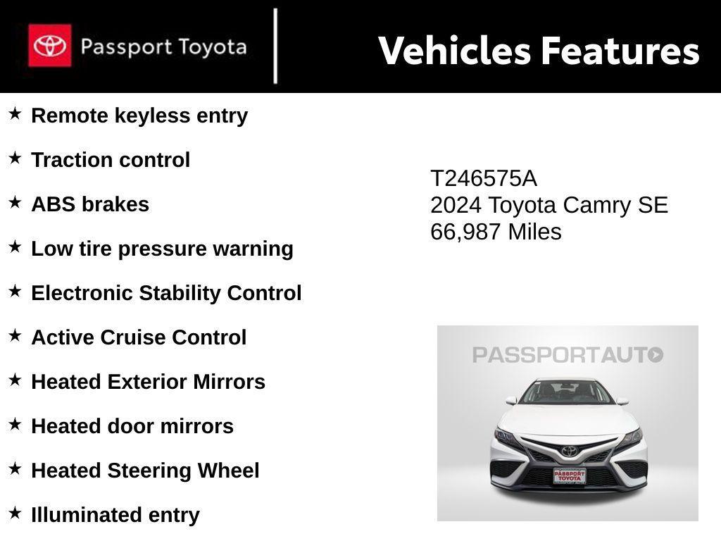 used 2024 Toyota Camry car, priced at $22,871