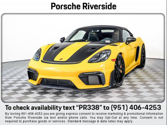 used 2025 Porsche 718 Spyder car, priced at $209,981