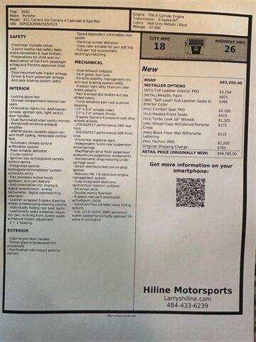 used 2002 Porsche 911 car, priced at $37,990