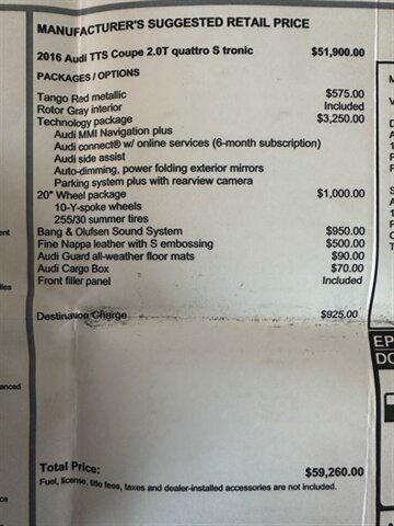 used 2016 Audi TTS car, priced at $38,990