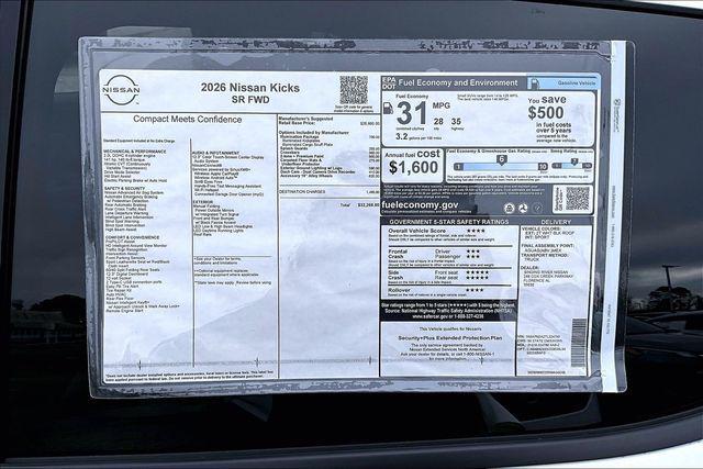 new 2026 Nissan Kicks car, priced at $32,260