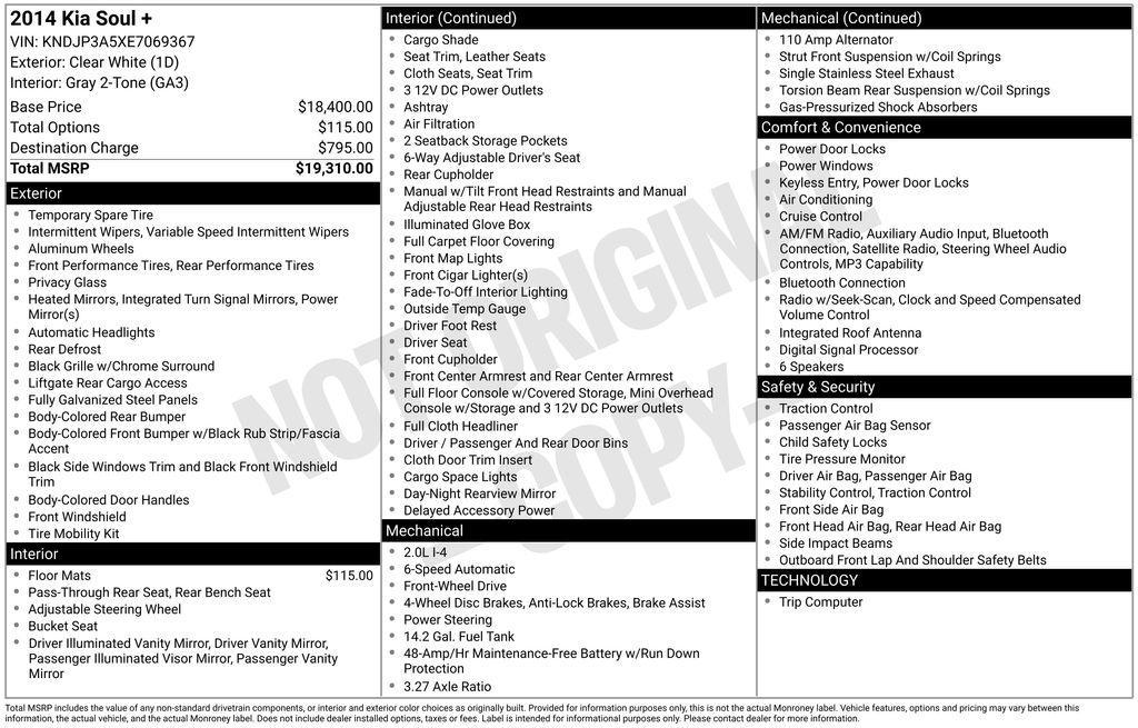 used 2014 Kia Soul car, priced at $7,955