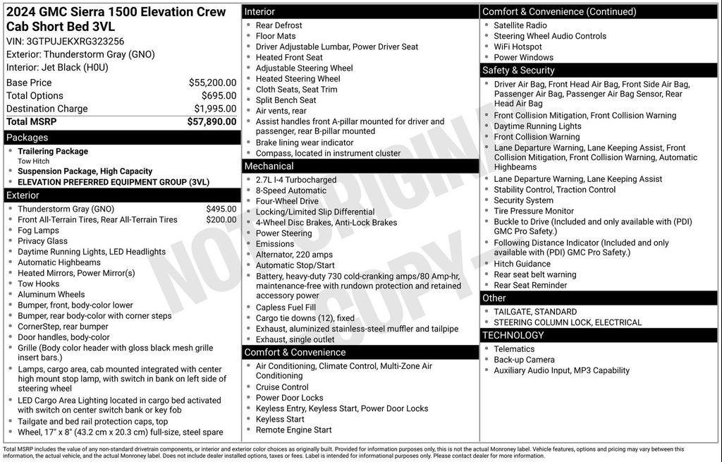 used 2024 GMC Sierra 1500 car, priced at $45,408