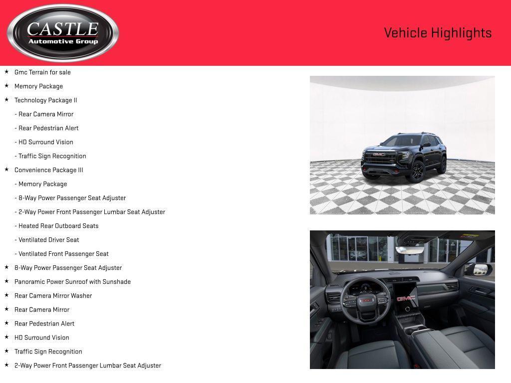 new 2026 GMC Terrain car, priced at $41,905