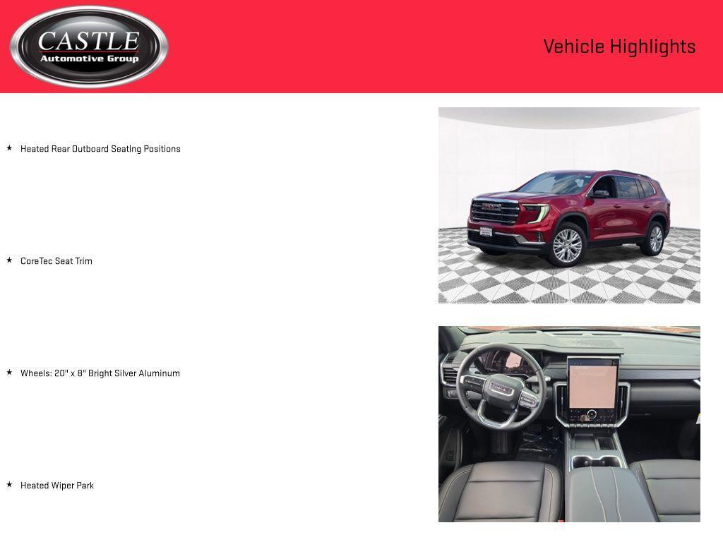 new 2025 GMC Acadia car, priced at $44,036
