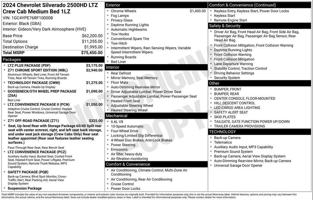 used 2024 Chevrolet Silverado 2500 car, priced at $60,071