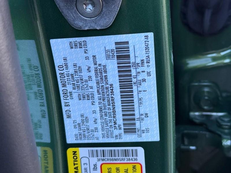 new 2025 Ford Bronco Sport car, priced at $32,495