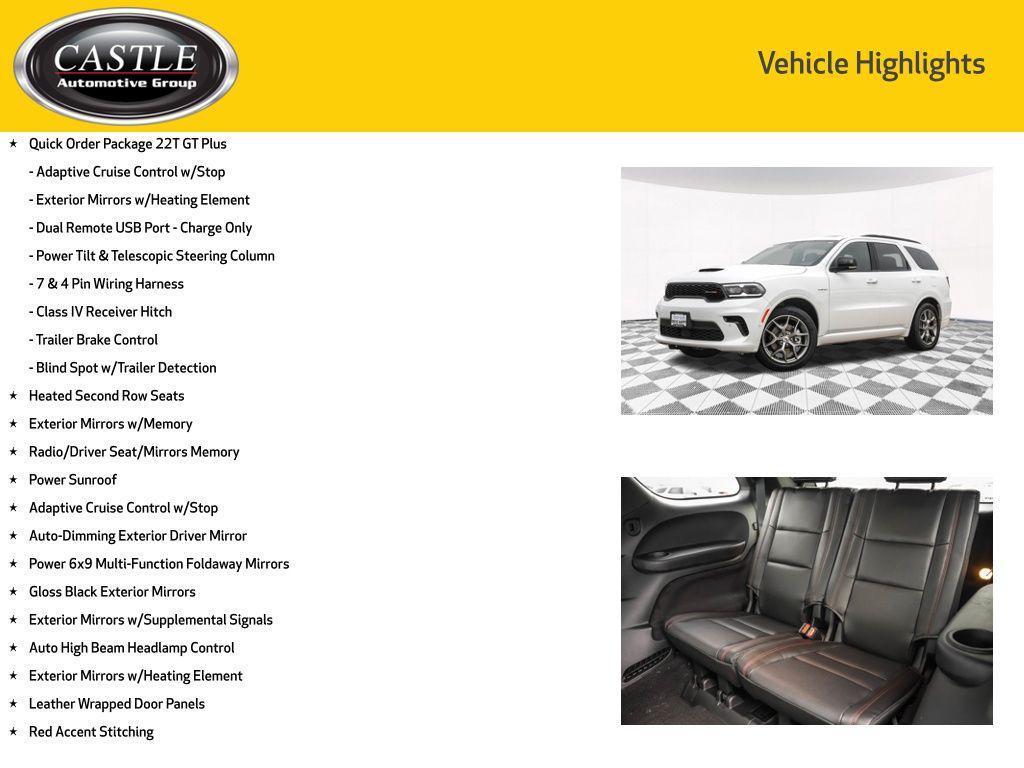 new 2026 Dodge Durango car, priced at $44,930