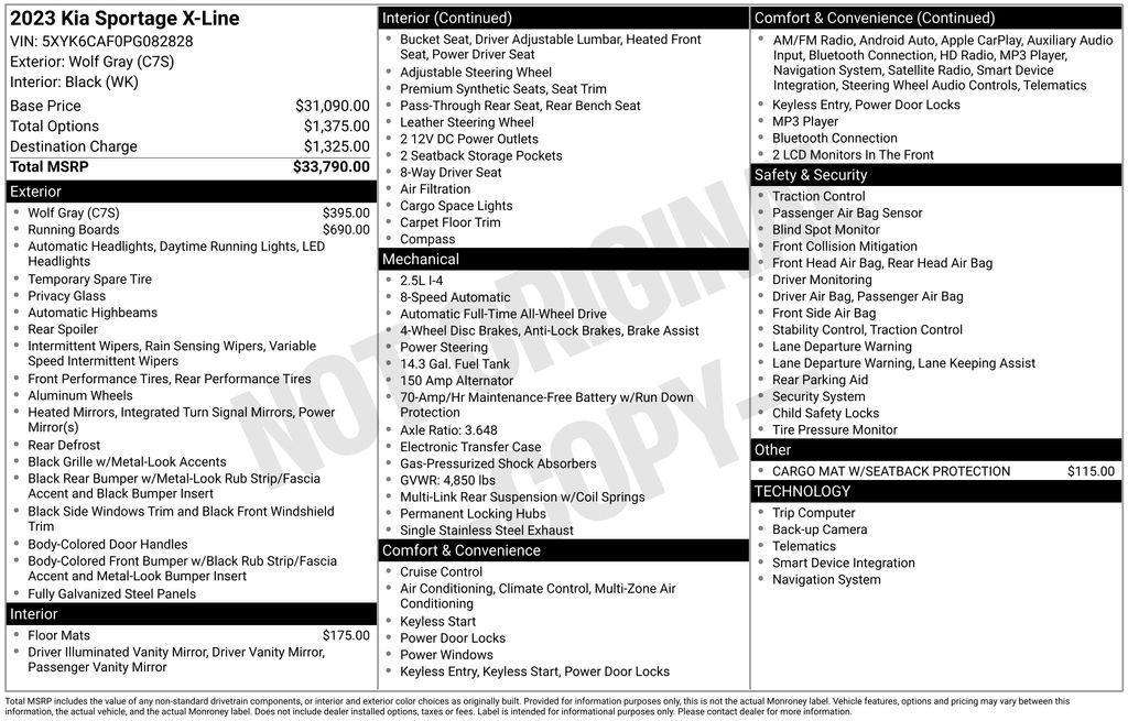 used 2023 Kia Sportage car, priced at $24,888