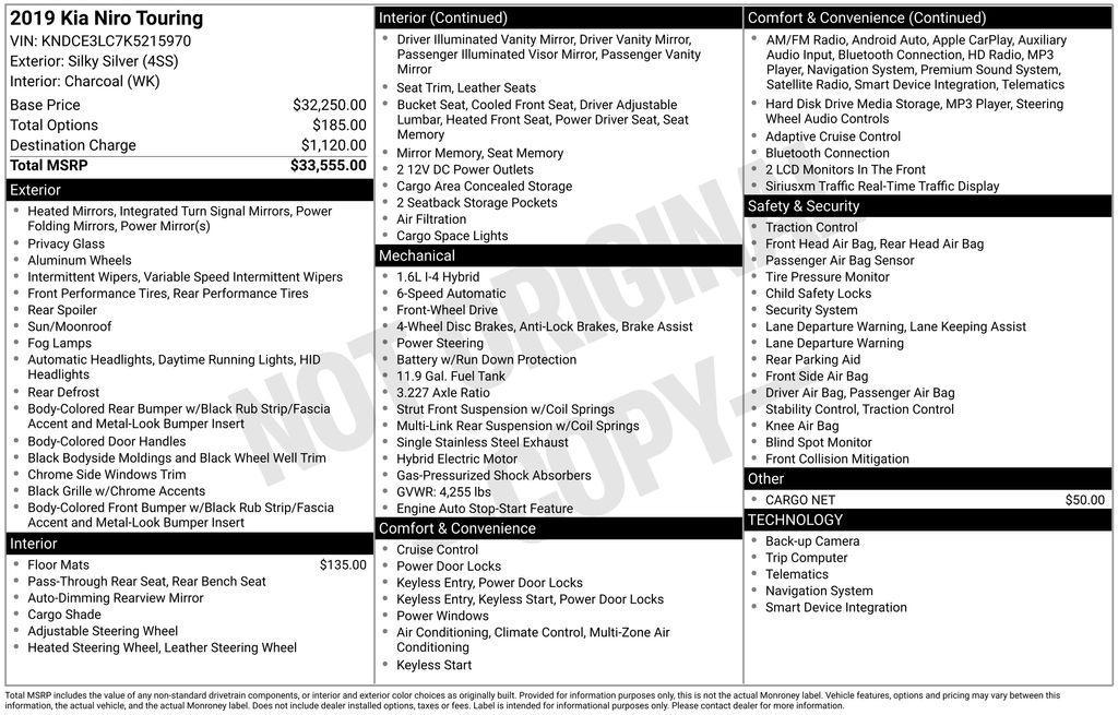 used 2019 Kia Niro car, priced at $18,998