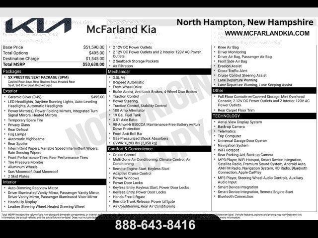 new 2027 Kia Carnival car, priced at $50,771