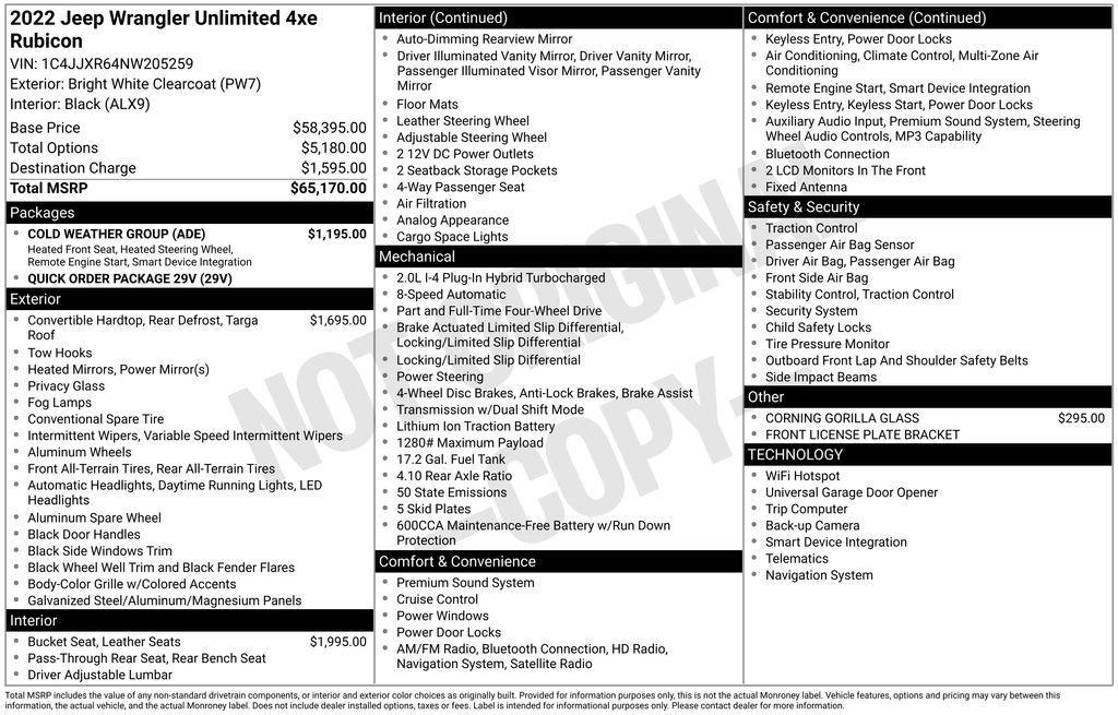 used 2022 Jeep Wrangler Unlimited 4xe car, priced at $29,888