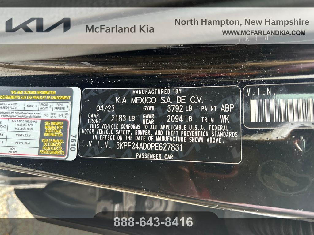 used 2023 Kia Forte car, priced at $19,578