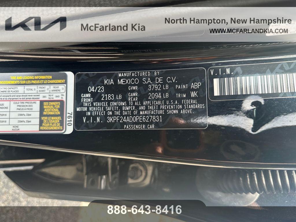used 2023 Kia Forte car, priced at $18,980