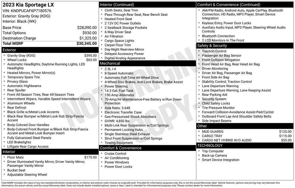 used 2023 Kia Sportage car, priced at $21,683