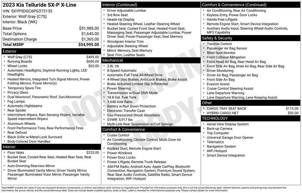 used 2023 Kia Telluride car, priced at $39,770