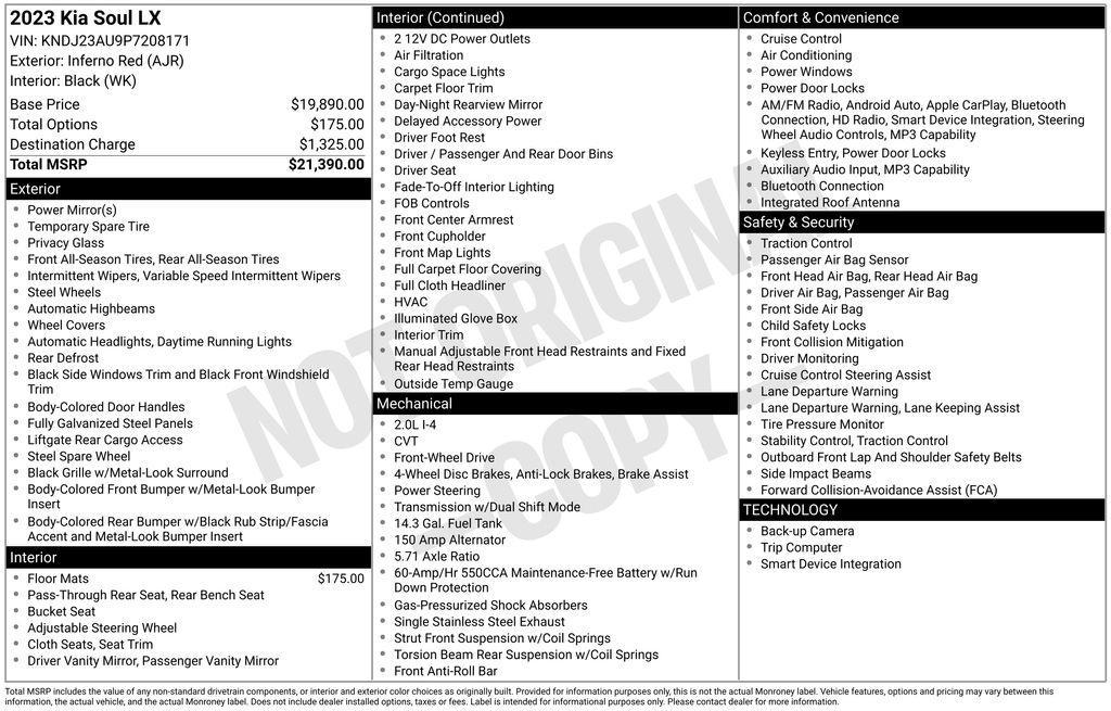 used 2023 Kia Soul car, priced at $18,822